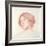 Head of a Girl (Red Chalk on Paper)-John William Waterhouse-Framed Giclee Print