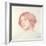 Head of a Girl (Red Chalk on Paper)-John William Waterhouse-Framed Giclee Print