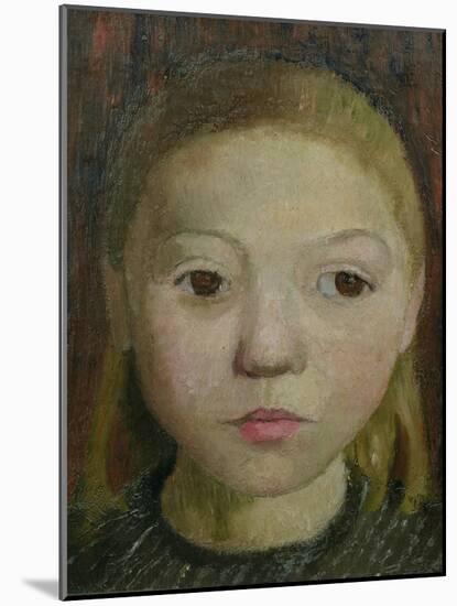 Head of a Girl-Paula Modersohn-Becker-Mounted Giclee Print