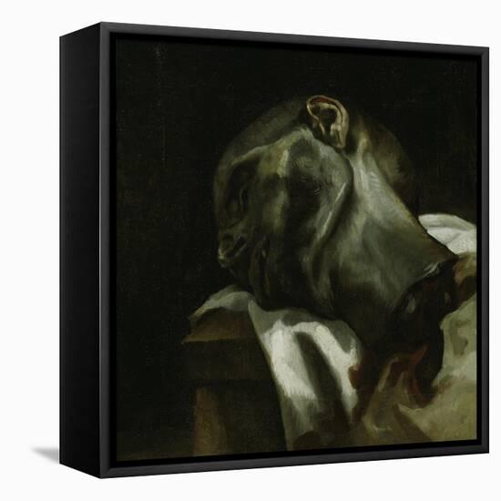 Head of a Guillotined Man, 1818-19-Theodore Gericault-Framed Premier Image Canvas