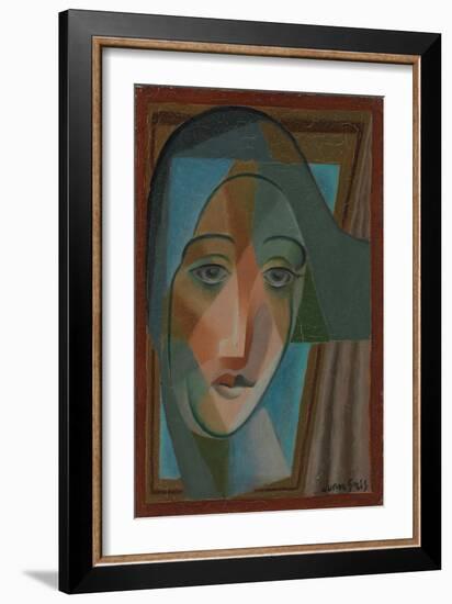 Head of a Harlequin; Tete D'Arlequin, 1924-Juan Gris-Framed Giclee Print