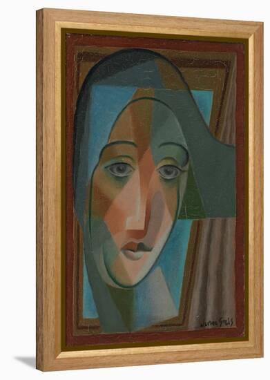 Head of a Harlequin; Tete D'Arlequin, 1924-Juan Gris-Framed Premier Image Canvas