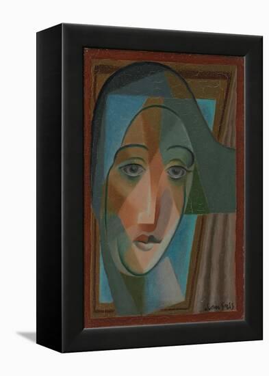 Head of a Harlequin; Tete D'Arlequin, 1924-Juan Gris-Framed Premier Image Canvas