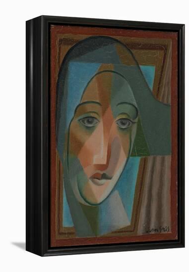 Head of a Harlequin; Tete D'Arlequin, 1924-Juan Gris-Framed Premier Image Canvas