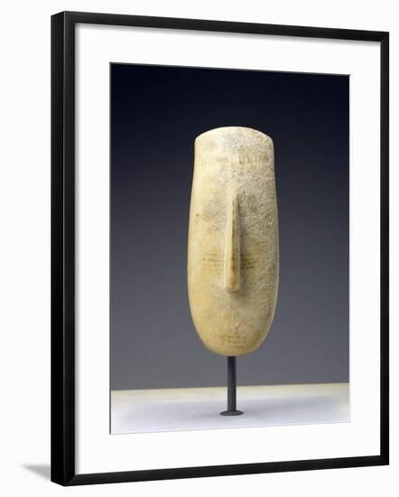 Head of a Large Female Cycladic Figure of the Early Spedos Variety-null-Framed Photographic Print