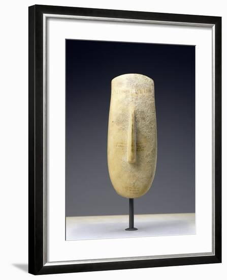 Head of a Large Female Cycladic Figure of the Early Spedos Variety-null-Framed Photographic Print