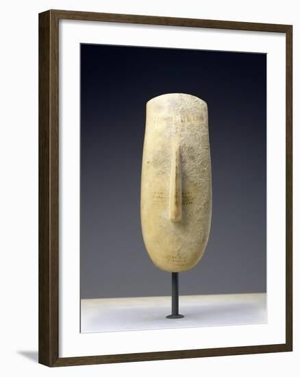 Head of a Large Female Cycladic Figure of the Early Spedos Variety-null-Framed Photographic Print