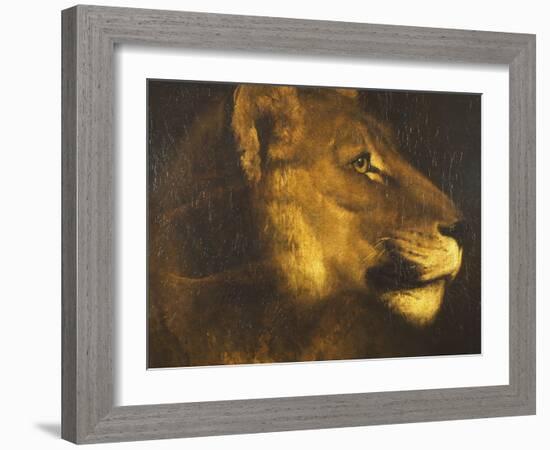 Head of a Lioness-Théodore Géricault-Framed Giclee Print