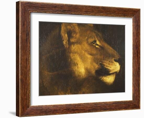 Head of a Lioness-Théodore Géricault-Framed Giclee Print