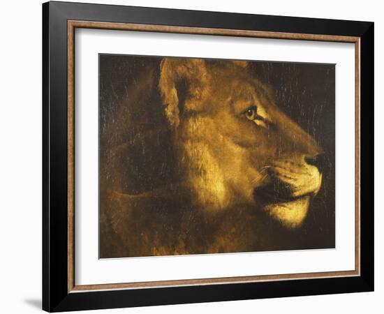 Head of a Lioness-Théodore Géricault-Framed Giclee Print