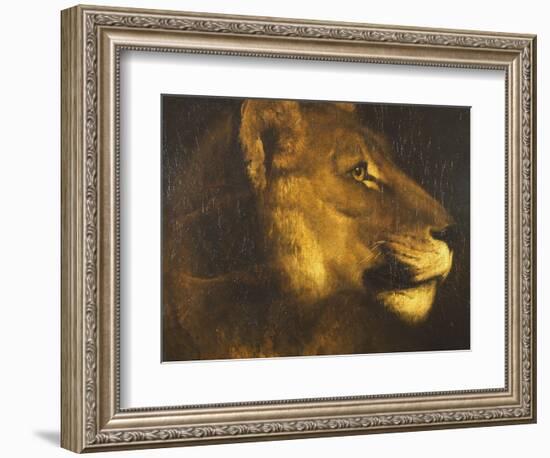 Head of a Lioness-Théodore Géricault-Framed Giclee Print