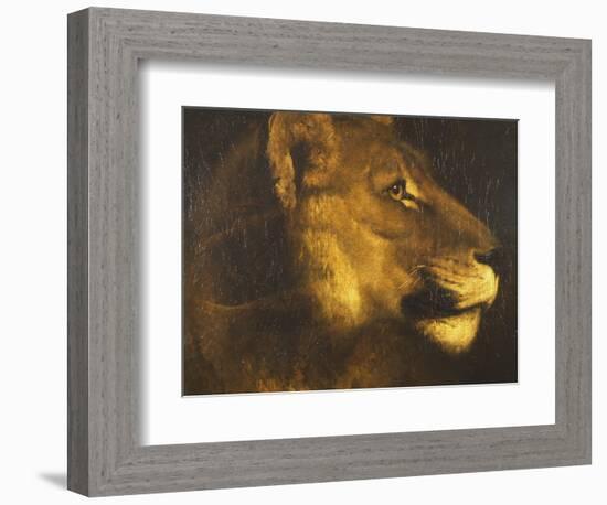 Head of a Lioness-Théodore Géricault-Framed Giclee Print