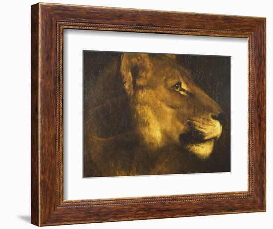 Head of a Lioness-Théodore Géricault-Framed Giclee Print