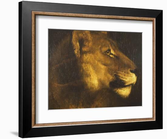 Head of a Lioness-Théodore Géricault-Framed Giclee Print