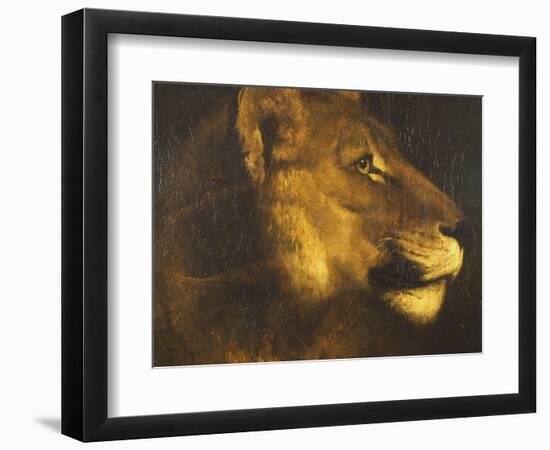 Head of a Lioness-Théodore Géricault-Framed Giclee Print