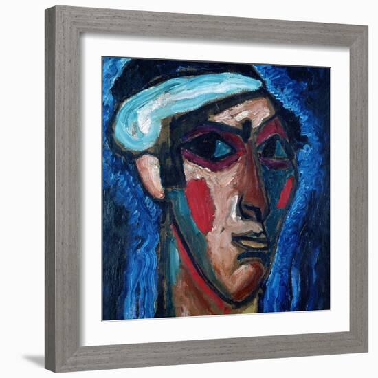 Head of a Man (Alexander Sacharoff), c.1911-Alexej Von Jawlensky-Framed Giclee Print