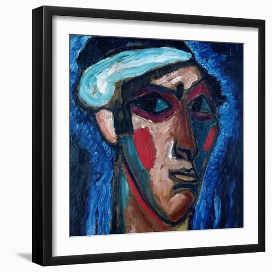 Head of a Man (Alexander Sacharoff), c.1911-Alexej Von Jawlensky-Framed Giclee Print