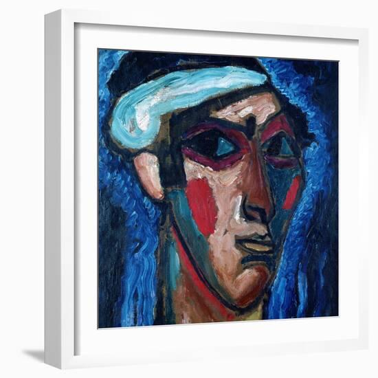 Head of a Man (Alexander Sacharoff), c.1911-Alexej Von Jawlensky-Framed Giclee Print