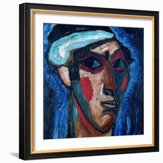 Head of a Man (Alexander Sacharoff), c.1911-Alexej Von Jawlensky-Framed Giclee Print