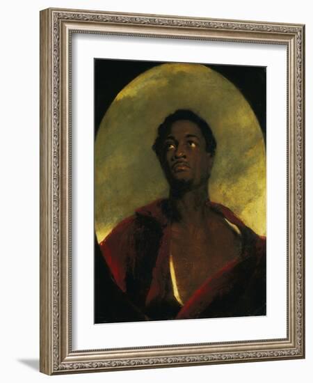 Head of a Man (Ira Frederick Aldridge)-John Simpson-Framed Giclee Print