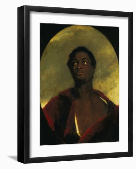 Head of a Man (Ira Frederick Aldridge)-John Simpson-Framed Giclee Print