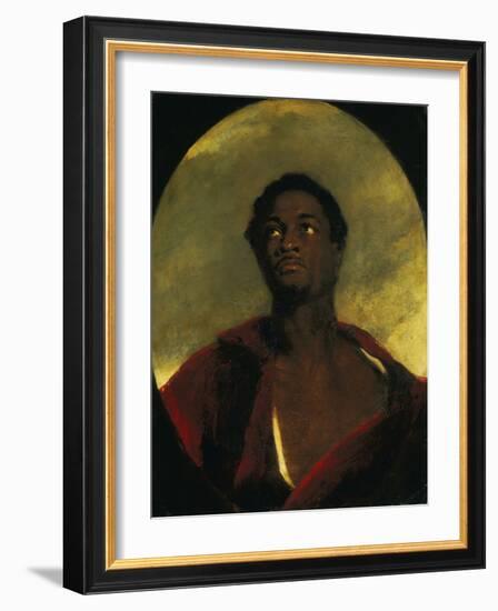 Head of a Man (Ira Frederick Aldridge)-John Simpson-Framed Giclee Print