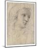 Head of a Muse-Raphael-Mounted Giclee Print