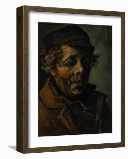 Head of a Peasant, 1884-Vincent van Gogh-Framed Giclee Print