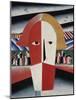 Head of a Peasant, c.1930-Kasimir Malevich-Mounted Giclee Print