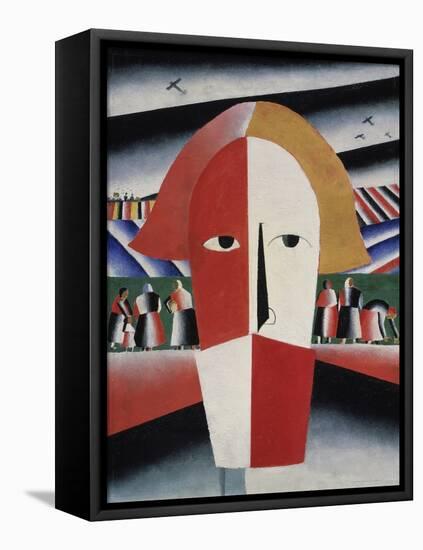 Head of a Peasant, c.1930-Kasimir Malevich-Framed Premier Image Canvas