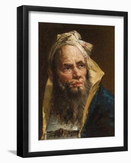 Head of a Philosopher, C.1750-55-Giovanni Battista Tiepolo-Framed Giclee Print