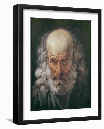 Head of a Philosopher, C.1810 (Oil on Canvas)-Francisco Jose de Goya y Lucientes-Framed Giclee Print