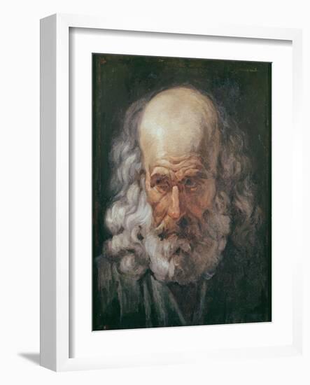 Head of a Philosopher, C.1810 (Oil on Canvas)-Francisco Jose de Goya y Lucientes-Framed Giclee Print