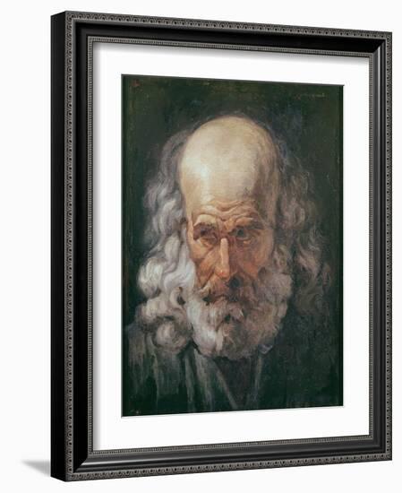 Head of a Philosopher, C.1810 (Oil on Canvas)-Francisco Jose de Goya y Lucientes-Framed Giclee Print