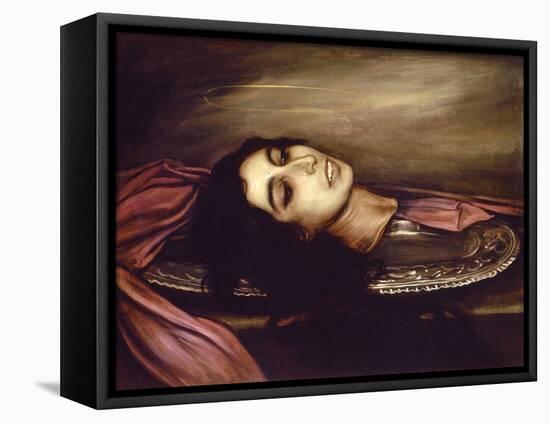 Head of a Saint Woman, 1925-Julio Romero de Torres-Framed Premier Image Canvas