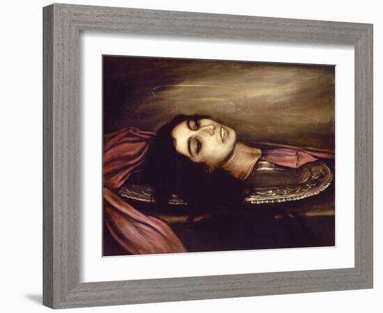 Head of a Saint Woman, 1925-Julio Romero de Torres-Framed Giclee Print