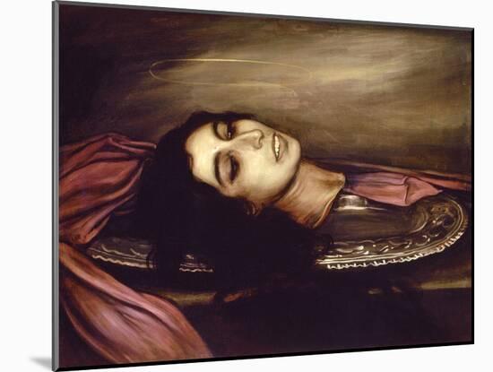 Head of a Saint Woman, 1925-Julio Romero de Torres-Mounted Giclee Print