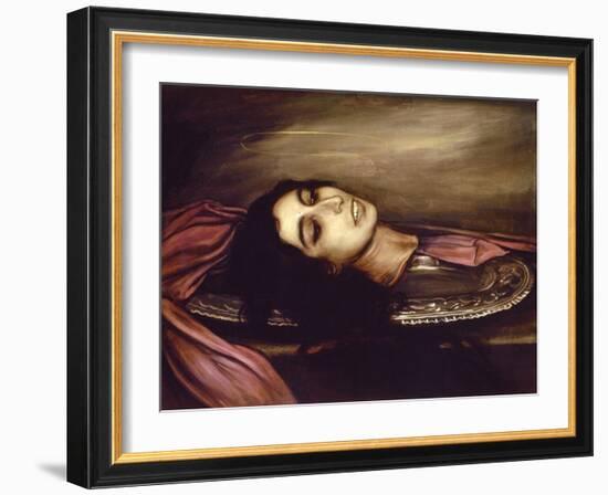 Head of a Saint Woman, 1925-Julio Romero de Torres-Framed Giclee Print