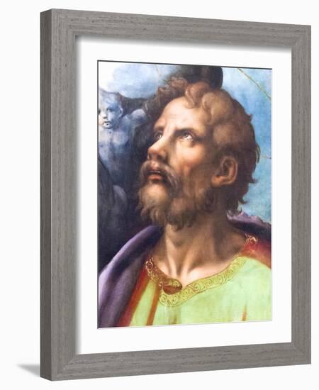 Head of a Saint-Giulio Romano-Framed Giclee Print