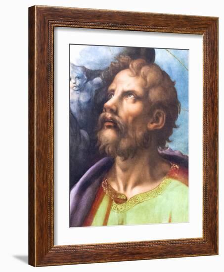 Head of a Saint-Giulio Romano-Framed Giclee Print