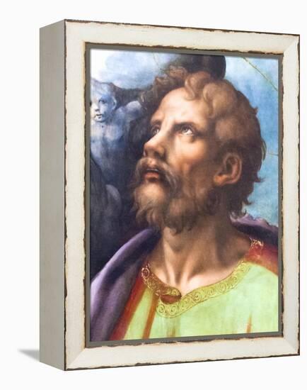 Head of a Saint-Giulio Romano-Framed Premier Image Canvas