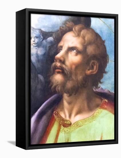 Head of a Saint-Giulio Romano-Framed Premier Image Canvas