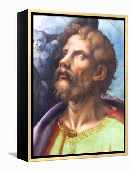 Head of a Saint-Giulio Romano-Framed Premier Image Canvas