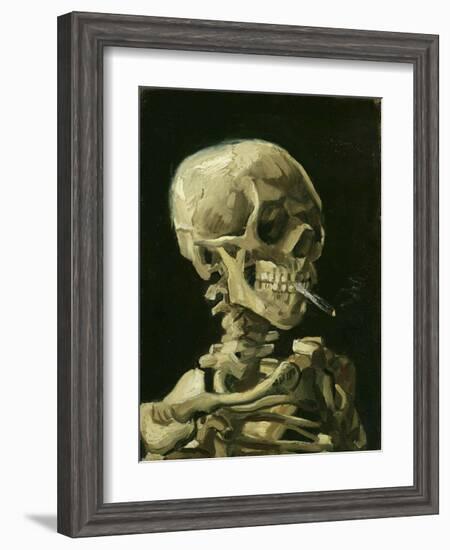 Head of a Skeleton with a Burning Cigarette, 1886-Vincent van Gogh-Framed Giclee Print