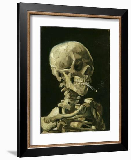 Head of a Skeleton with a Burning Cigarette, 1886-Vincent van Gogh-Framed Giclee Print