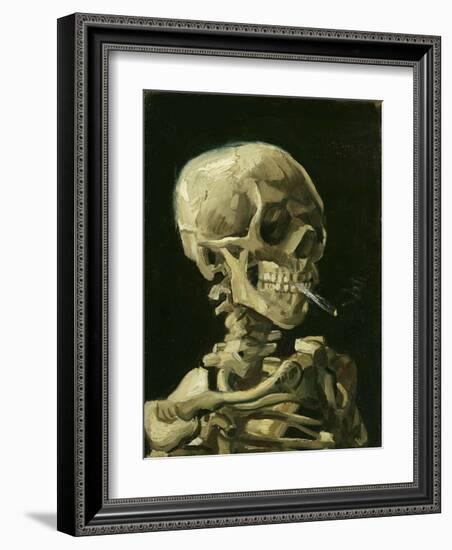 Head of a Skeleton with a Burning Cigarette, 1886-Vincent van Gogh-Framed Giclee Print