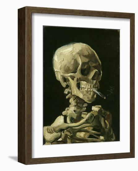 Head of a Skeleton with a Burning Cigarette, 1886-Vincent van Gogh-Framed Giclee Print