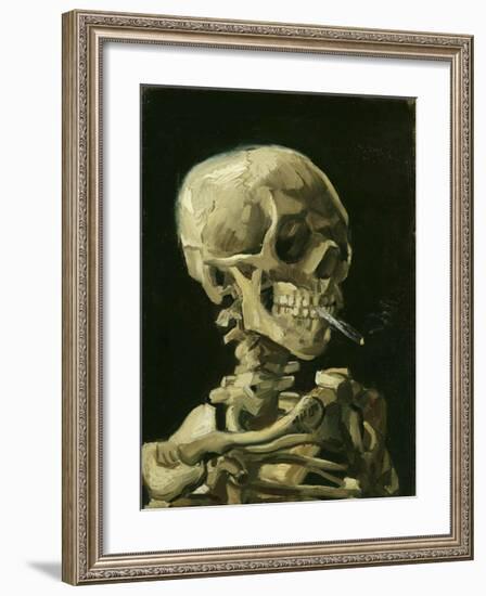 Head of a Skeleton with a Burning Cigarette, 1886-Vincent van Gogh-Framed Giclee Print