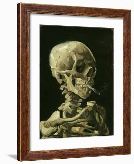 Head of a Skeleton with a Burning Cigarette, 1886-Vincent van Gogh-Framed Giclee Print