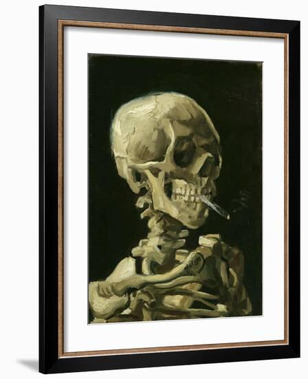 Head of a Skeleton with a Burning Cigarette, 1886-Vincent van Gogh-Framed Giclee Print